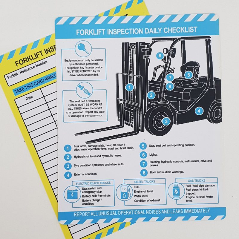 daily forklift inspection guide