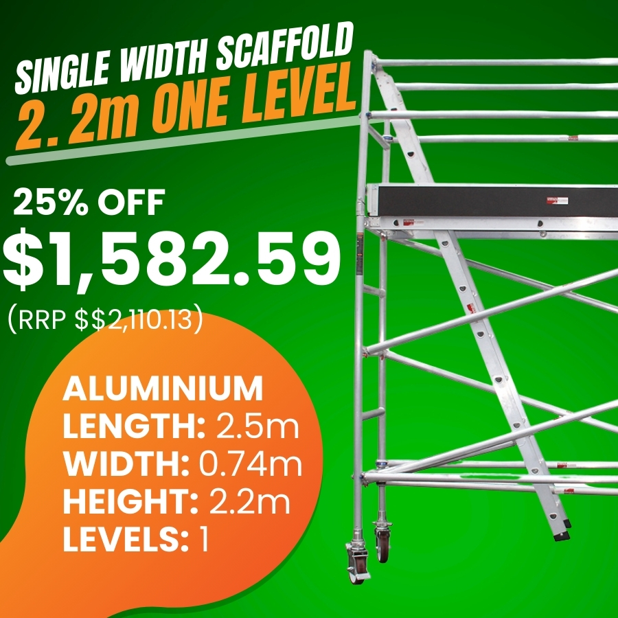 single width scaffold special image with price details
