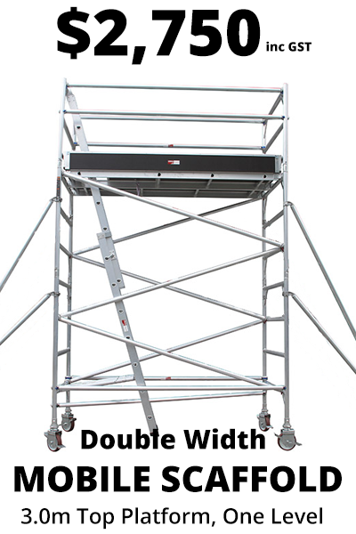 3m double width scaffold on special at $2750
