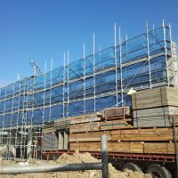 commercial scaffolding project